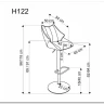 Барный стул Halmar H-122 (серый/черный)} заказать в Курске по цене 14 273 руб. с доставкой в Курск