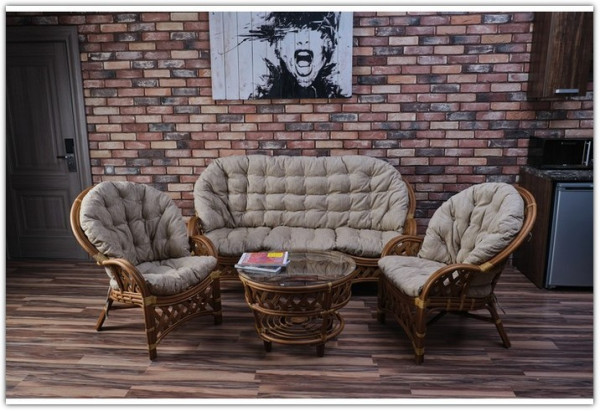 Комплект для отдыха Черчиль / Рузвельт с 3-х местным диваном} заказать в Курске по цене 91 800 руб. с доставкой в Курск