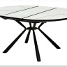 Стол VOLAND BIANCO TL-45 испанская керамика/ BLACK "белый мрамор"} заказать в Курске по цене 48 660 руб. с доставкой в Курск