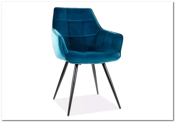 Стул кухонный LILIA VELVET  Signal (бирюзовый/черный)} заказать в Курске по цене 15 867 руб. с доставкой в Курск