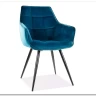 Стул кухонный LILIA VELVET  Signal (бирюзовый/черный)} заказать в Курске по цене 15 867 руб. с доставкой в Курск