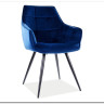 Стул кухонный LILIA VELVET  Signal (темно-синий/черный)} заказать в Курске по цене 15 556 руб. с доставкой в Курск