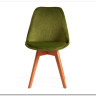 Стул TULIP SOFT (mod. 74) зеленый (HLR 54)/натуральный} заказать в Курске по цене 5 390 руб. с доставкой в Курск