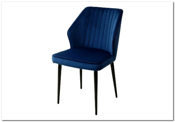 Стул SEATTLE-V СИНИЙ 29, велюр / черный каркас} заказать в Курске по цене 7 100 руб. с доставкой в Курск