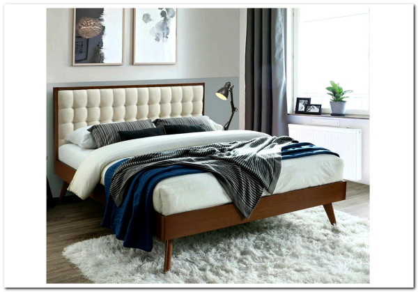 Кровать Halmar SOLOMO (бежевый/орех) 160/200} заказать в Курске по цене 63 982 руб. с доставкой в Курск