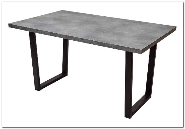 Стол ЛОФТ Бетон Портленд/ Черный 138} заказать в Курске по цене 22 500 руб. с доставкой в Курск