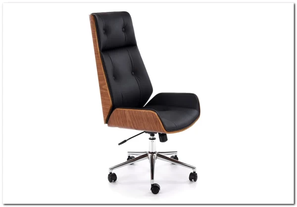 Кресло компьютерное HALMAR WEBSTER черный/орех} заказать в Курске по цене 31 684 руб. с доставкой в Курск