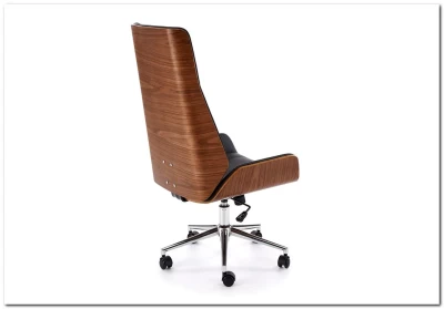 Кресло компьютерное HALMAR WEBSTER черный/орех