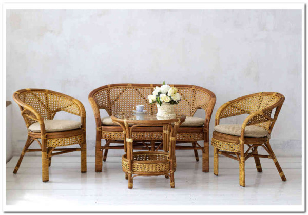 Комплект Пеланги (Pelangi) 02/15 с 2х местным диваном из ротанга} заказать в Курске по цене 57 900 руб. с доставкой в Курск