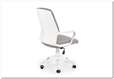 Кресло компьютерное Halmar SPIN 2 (белый/светло-серый)