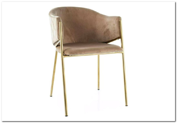 Стул кухонный Signal BONO Velvet Bluvel 28 (бежевый/золотой)} заказать в Курске по цене 16 001 руб. с доставкой в Курск