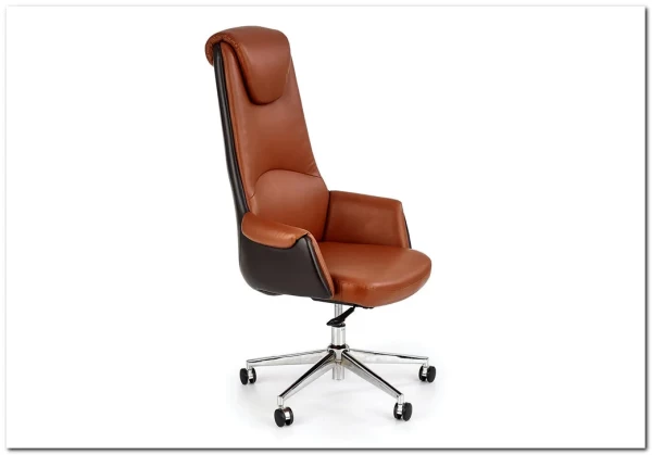 Кресло компьютерное Halmar CALVANO (светло-коричневый/темно-коричневый)} заказать в Курске по цене 42 377 руб. с доставкой в Курск