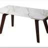 Стол BETIS 180 MATTE GILDED WHITE SOLID CERAMIC / Орех, ®DISAUR} заказать в Курске по цене 91 900 руб. с доставкой в Курск