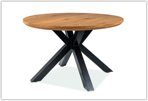 Стол обеденный Signal RITMO 120 (дуб/черный мат)} заказать в Курске по цене 42 293 руб. с доставкой в Курск