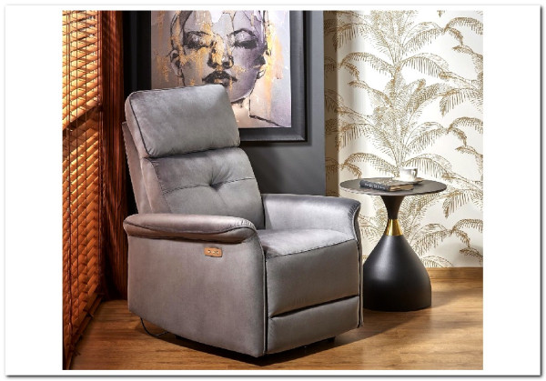 Кресло раскладное Halmar SEMIR (серый)} заказать в Курске по цене 57 304 руб. с доставкой в Курск