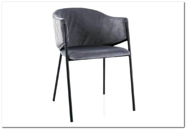 Стул кухонный Signal BONO Velvet Bluvel 14 (темно-серый/черный)} заказать в Курске по цене 14 649 руб. с доставкой в Курск