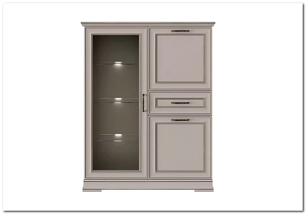 Тумба-витрина Florencia KOM1W2D1S персидский жемчуг BRW} заказать в Курске по цене 40 144 руб. с доставкой в Курск