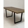 Стол ЛОФТ 160 Дуб Канзас/ Черный} заказать в Курске по цене 22 500 руб. с доставкой в Курск