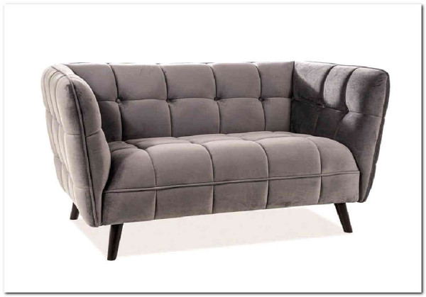 Диван CASTELLO 2 Velvet Bluvel 14  Signal (серый)} заказать в Курске по цене 84 495 руб. с доставкой в Курск