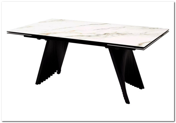 Стол IVAR 180 MARBLES KL-188 Контрастный мрамор, итальянская керамика} заказать в Курске по цене 123 080 руб. с доставкой в Курск