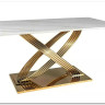 Стол обеденный Signal HERMES (эффект белого мрамора/золотой)} заказать в Курске по цене 106 862 руб. с доставкой в Курск