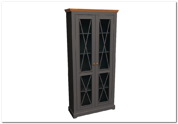 Витрина Форест Графит с 2-мя стеклянными дверями} заказать в Курске по цене 45 731 руб. с доставкой в Курск