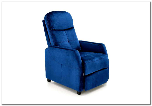 Кресло Halmar FELIPE 2 раскладное (темно-синий/венге)} заказать в Курске по цене 38 186 руб. с доставкой в Курск