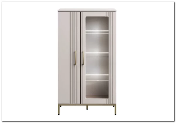 Тумба-витрина Бетти кашемир 1V1D BRW} заказать в Курске по цене 23 690 руб. с доставкой в Курск