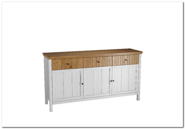 Тумба Сканди 3 глухие двери и 3 ящика белый/антик} заказать в Курске по цене 34 132 руб. с доставкой в Курск