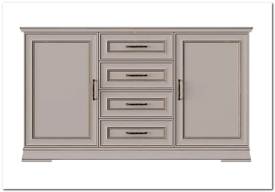 Тумба-комод Florencia KOM2D4S персидский жемчуг BRW