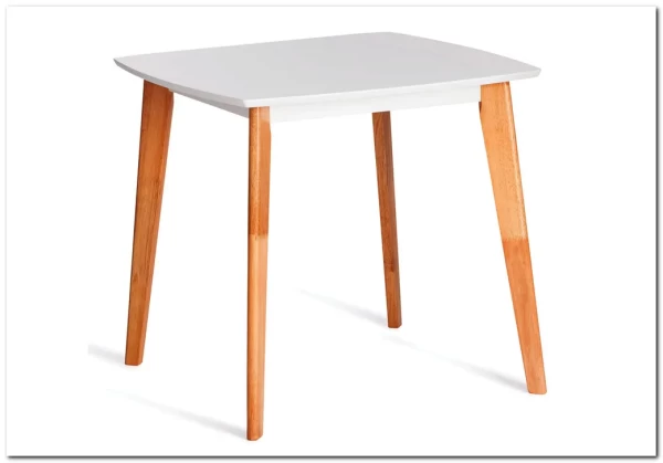 Стол обеденный Claire квадратный White (Белый) / Natural (натуральный)} заказать в Курске по цене 13 100 руб. с доставкой в Курск