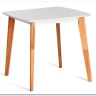 Стол обеденный Claire квадратный White (Белый) / Natural (натуральный)} заказать в Курске по цене 13 100 руб. с доставкой в Курск