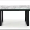 Стол обеденный Halmar MARLEY раскладной (белый мрамор/серый/черный)} заказать в Курске по цене 71 038 руб. с доставкой в Курск