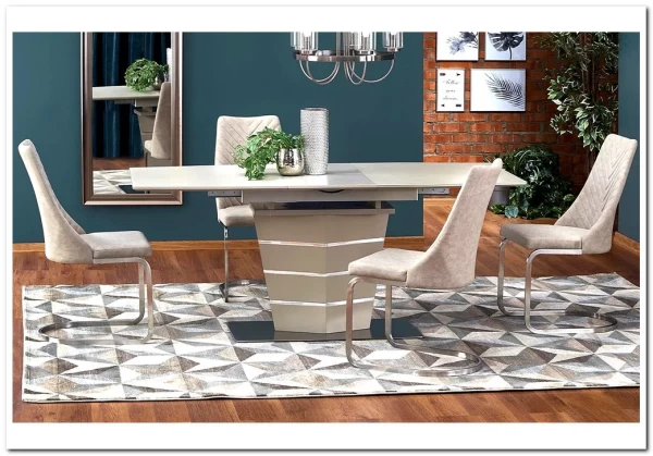 Стол обеденный Halmar SORENTO, раскладной (шампань)} заказать в Курске по цене 90 306 руб. с доставкой в Курск