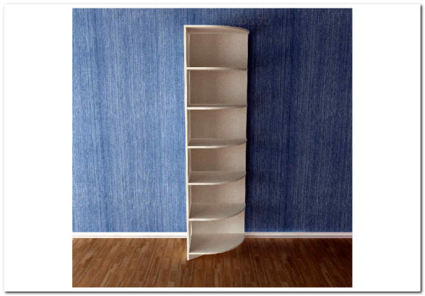 Стеллаж угловой левый В-СТ 2-025 Коста Бланка купить по цене 21 923 руб. в магазине Другая Мебель в Курске