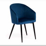 Кресло LA FONTAIN (mod. 004) синий (HLR 63)/черный} заказать в Курске по цене 8 090 руб. с доставкой в Курск