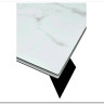 Стол Купер 160 БЕЛЫЙ МРАМОР, черная шагрень, стекло / ЧЕРНЫЙ каркас} заказать в Курске по цене 46 538 руб. с доставкой в Курск