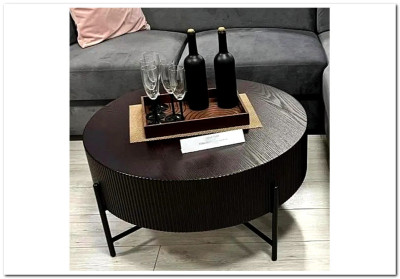 Стол журнальный Signal TUCA (темный орех/черный)