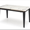 Стол обеденный Halmar FELIX раскладной (белый мрамор/черный)} заказать в Курске по цене 80 505 руб. с доставкой в Курск