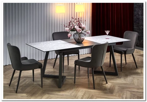 Стол раскладной HALMAR TIZIANO светло-серый/темно-серый} заказать в Курске по цене 101 849 руб. с доставкой в Курск