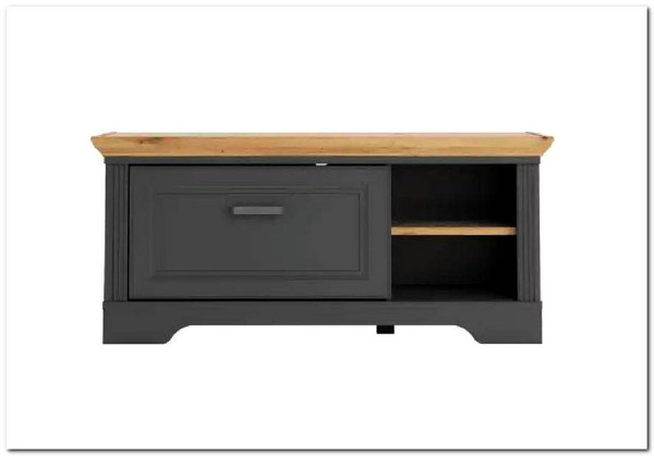 Тумба для обуви Жасмин KOM1S (Графит/Дуб артизан) BRW} заказать в Курске по цене 15 690 руб. с доставкой в Курск