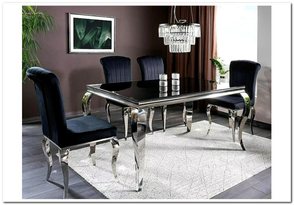 Стол обеденный Signal PRINCE 180 (черный/хром)} заказать в Курске по цене 56 380 руб. с доставкой в Курск