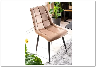 Стул кухонный CHIC VELVET  Signal (бежевый/черный)