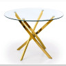 Стол HALMAR RAYMOND прозрачный / золотой} заказать в Курске по цене 22 788 руб. с доставкой в Курск