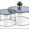 Комплект Halmar MERCURY, 2 стола журнальных (дымчатый)} заказать в Курске по цене 45 989 руб. с доставкой в Курск