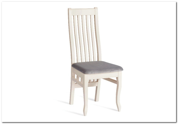 Стул DOLCE мягкое сидение бук, ivory white, велюр Tenerife Ultimate grey} заказать в Курске по цене 9 920 руб. с доставкой в Курск