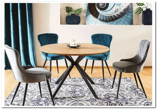 Стол обеденный Signal ASTER 120 (дуб/черный)} заказать в Курске по цене 28 728 руб. с доставкой в Курск