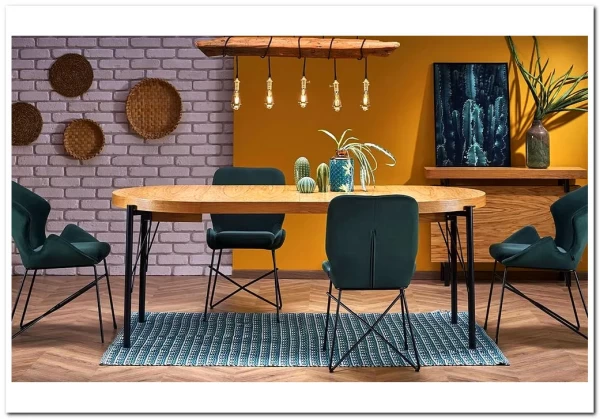 Стол обеденный Halmar INFERNO раскладной (дуб натуральный/черный)} заказать в Курске по цене 139 092 руб. с доставкой в Курск