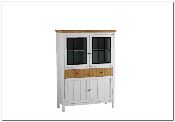 Тумба Сканди 2 стеклянные двери и 2 ящика и 2 глухие двери белый/антик} заказать в Курске по цене 39 172 руб. с доставкой в Курск