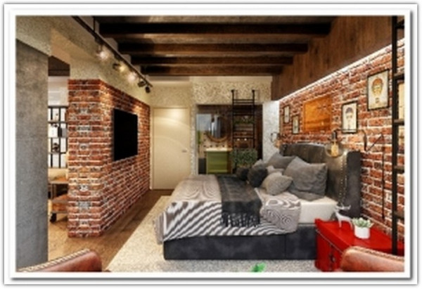 Мебель для спальни в стиле лофт} заказать в Курске по цене 35 184 руб. с доставкой в Курск